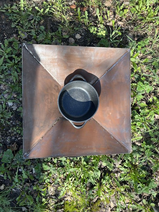 Печь под казан мангал 2в1