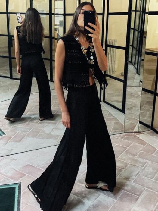 Брюки плисе, zara