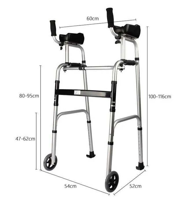 Ходунки с опорой для рук на колесах и сиденьях WW-06