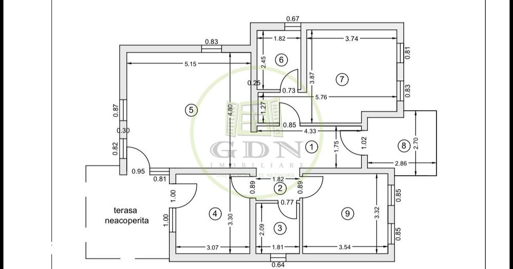 Casa parter, 80.6mp utili, 350mp teren, Preajba zona Damila