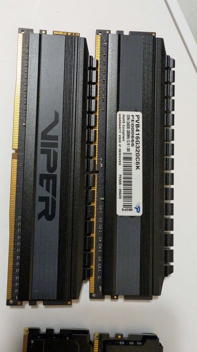 RTX 3060 ti, 4x8 RAM DDR4 3200, Gigabyte Aorus B450M, Ryzen 7 5800X3D