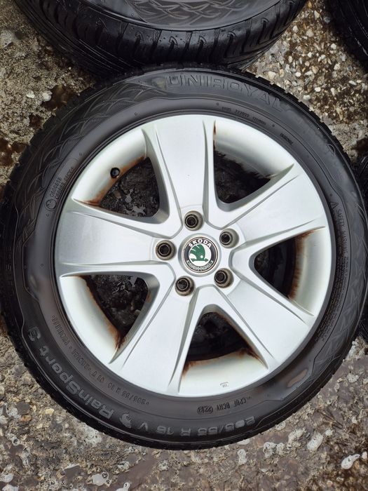 4бр алуминиеви джанти за Шкода октавия 2012г/ 6.5ж Х16/ет 50/5Х 112/