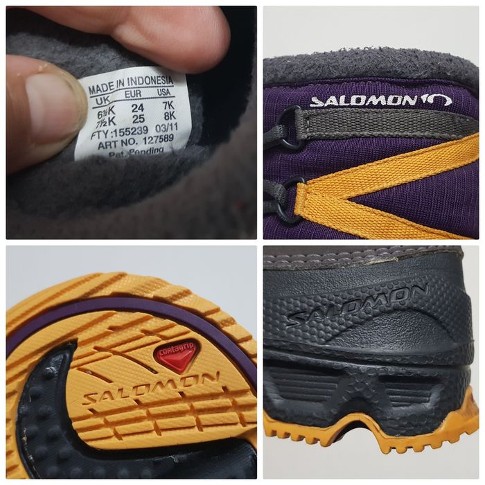 Cizme zăpadă Salomon RX Obe Kids, ghete, apreschiuri, boots, nr 24 EU