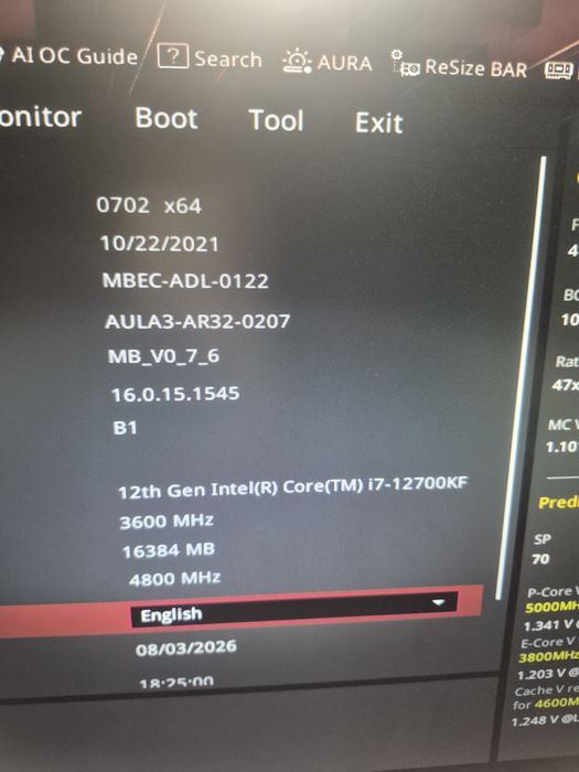 I7 12700kf + placa de baza z 690  ddr5+ cooler