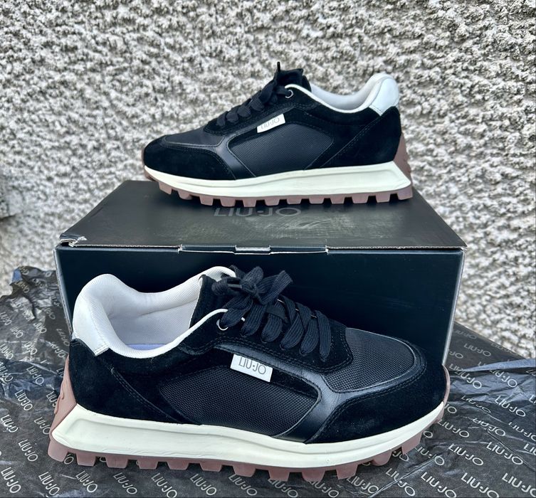 Liu Jo RUNNING 02, Оригинални мъжки сникърси, размер 43, черни