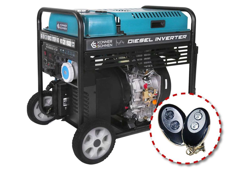 Generator curent cu inverter DIESEL 10kW Konner KS 9500iDЕ cu ATS