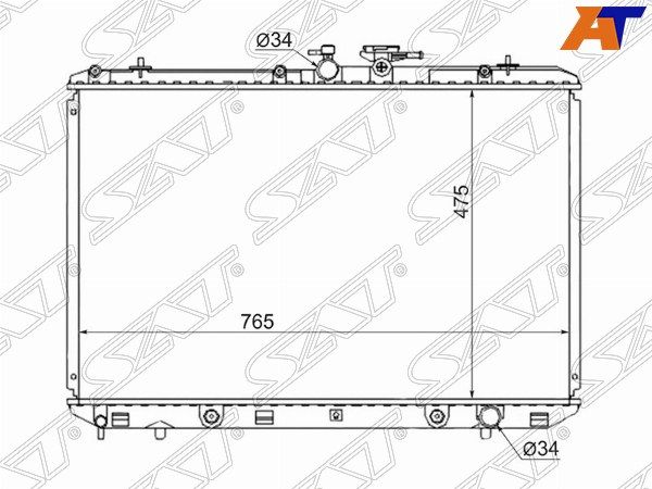Радиатор Toyota Highlander