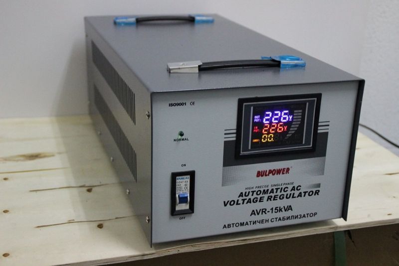 Стабилизатори на ток и напрежение 15 KW BULPOWER с LED дисплей