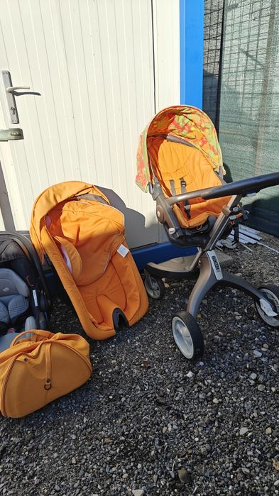 Cărucior Stokke + landou + scoică + accesoriile