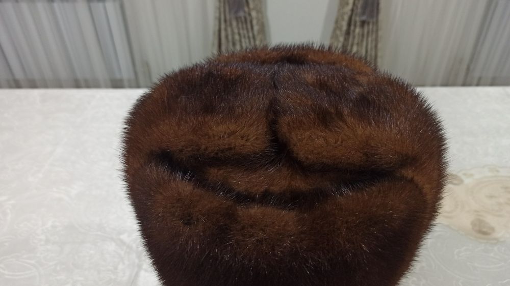 Шапка норковая два