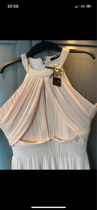 Rochie lunga de ocazie, roz,  marimea S