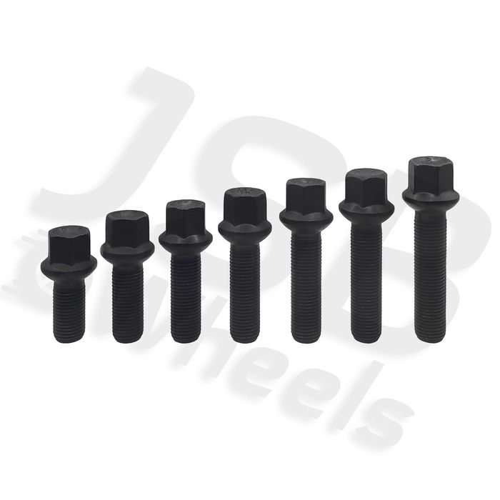 Prezoane negre noi jante aliaj M14x1.5 50 mm Mercedes