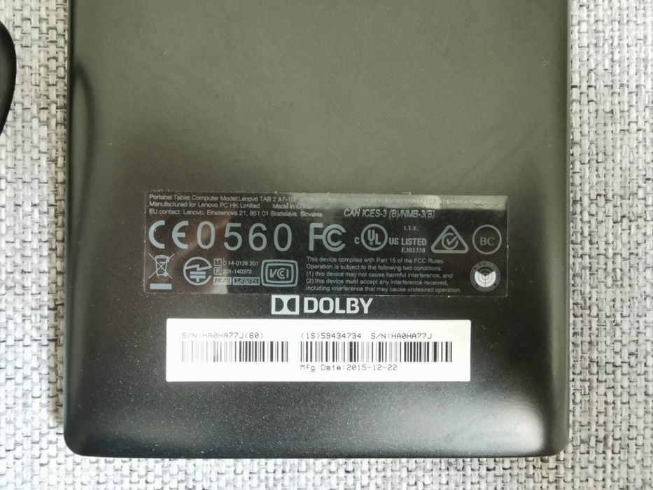 Tableta Lenovo Tab 2 A7-10F