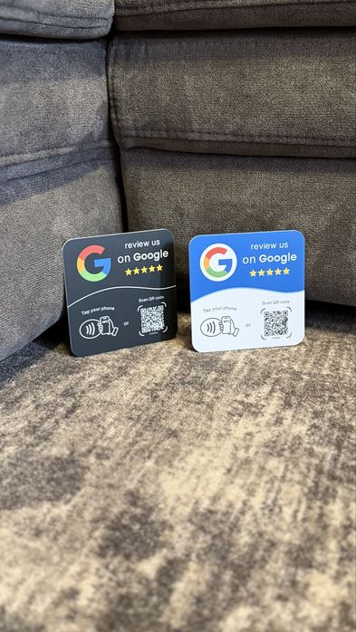 Card NFC + QR pentru recenzii Google Configurat și gata de utilizare