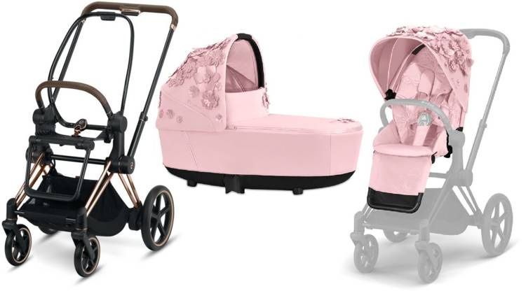 3в1 Cybex E-Priam 4 Simply flowers