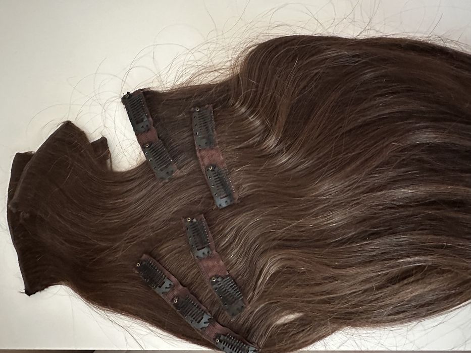 Естествена коса тъмно кафява  от Турция