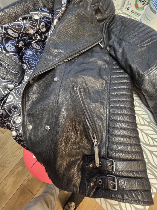 Кожено мъжко яке Philipp Plein