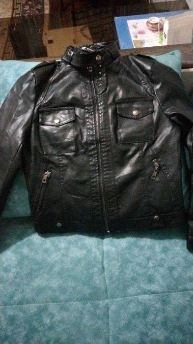 Куртка кожаная размер 44