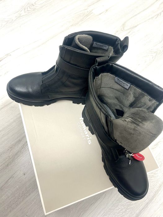 Ghete piele naturala Tamaris noi