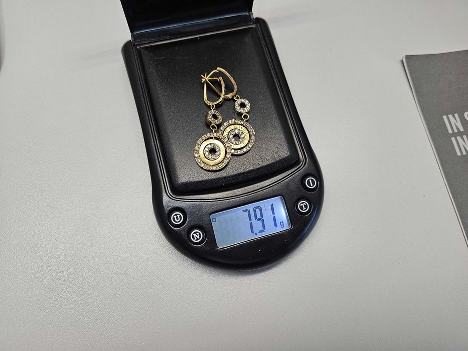 ПРОДАМ комплект BVLGARI Цепочка и Серёжки ЗОЛОТО 585 Пробы 15.5 Граммa