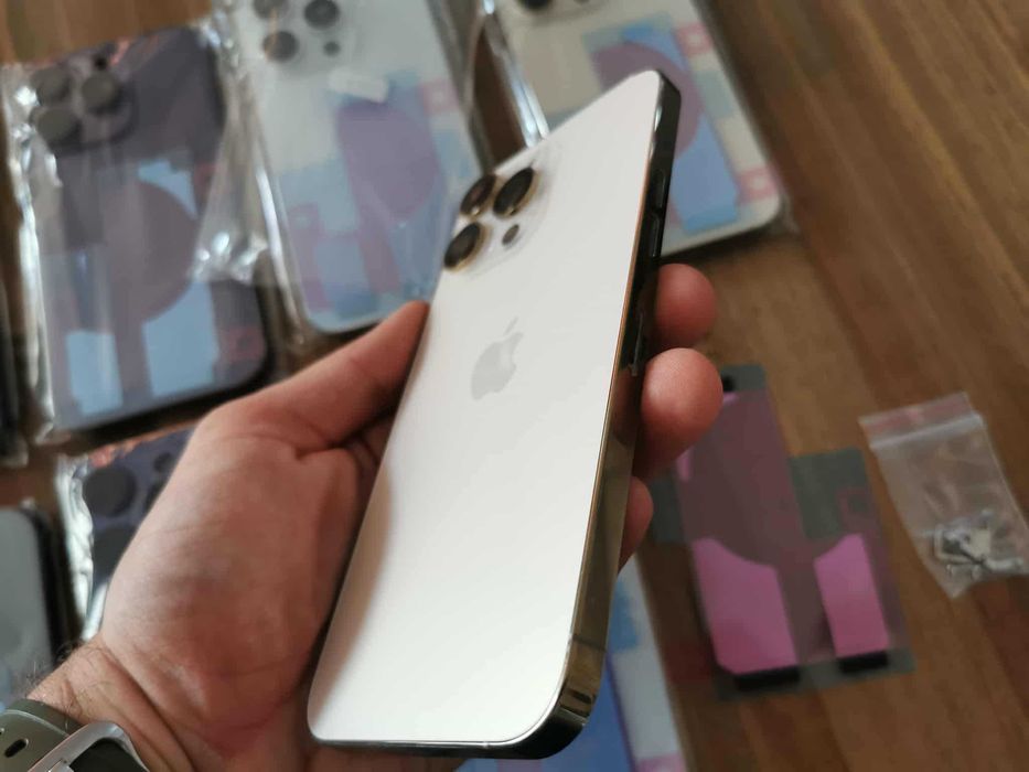 Carcasa sasiu metal capac spate sticla pt iPhone 16 15 14 13 12 11 Xs