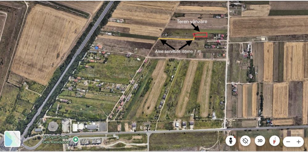 Vand teren intravilan Lazu -  1000 m2 - 65000 E
