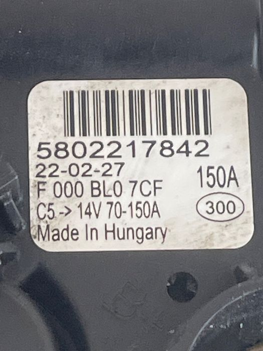 Alternator Iveco Daily Vi 2017 2.3D 5802217842
