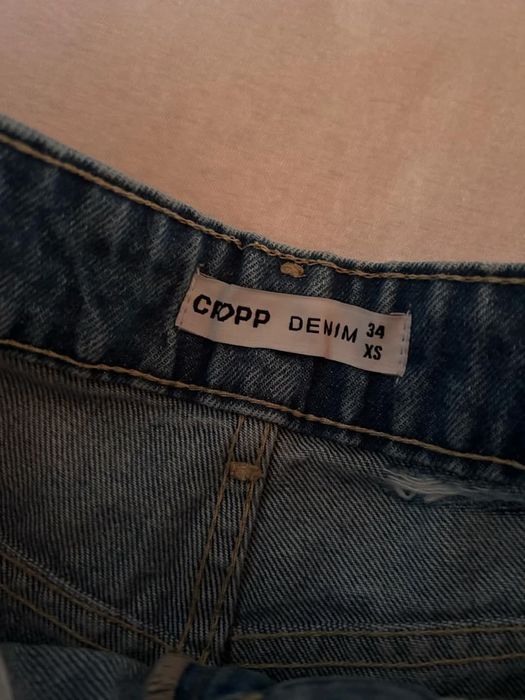 Cropp карирани дънки straight, размер XS/ХС, НОВИ