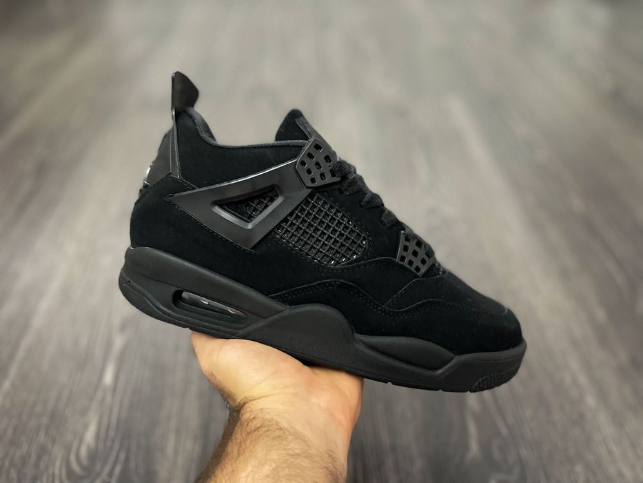 Adidasi Nike Air Jordan 4 Retro Black Cat Produs NOU Adidasi Unisex