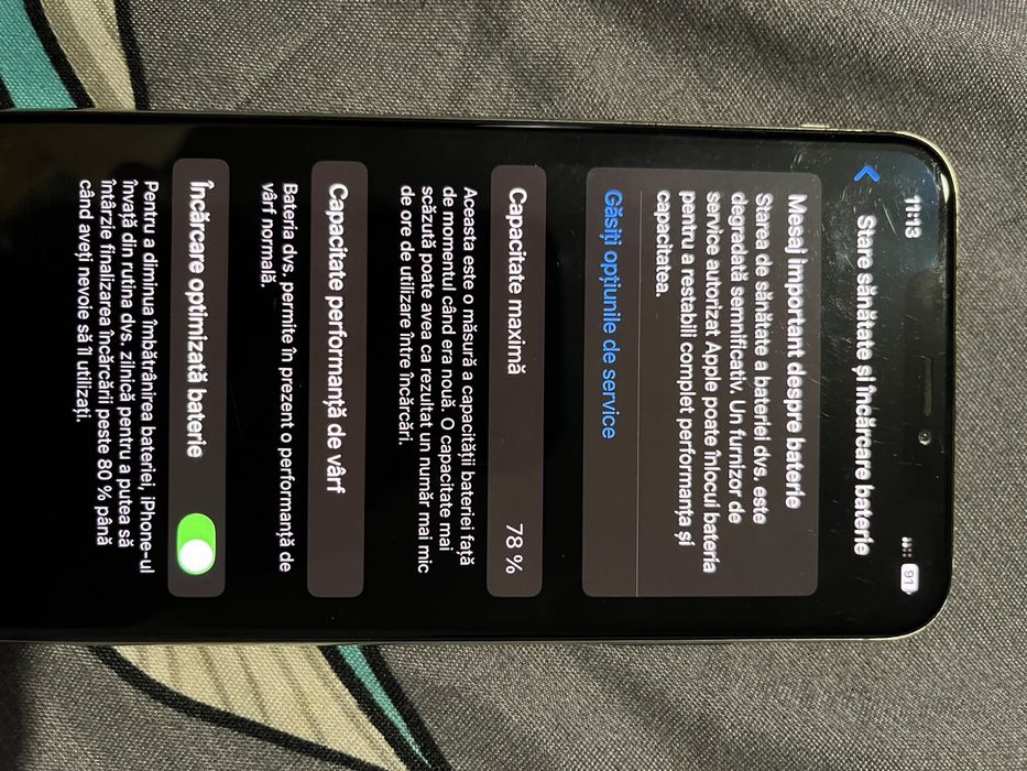 Iphone xsmax, 78% sanatate