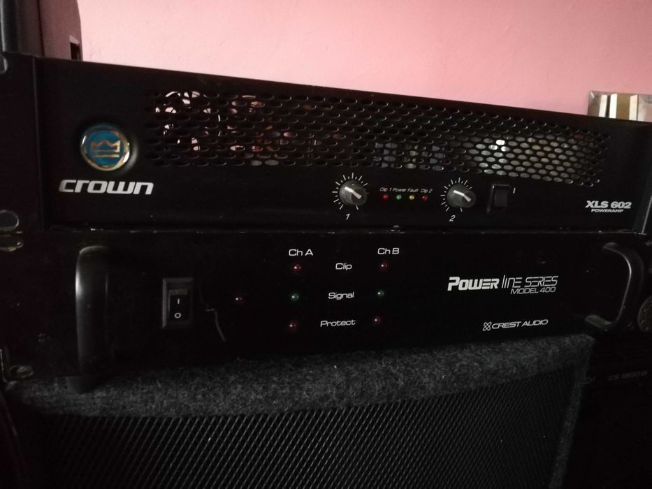 Amplificator putere statie: crown xls602, crest audio.