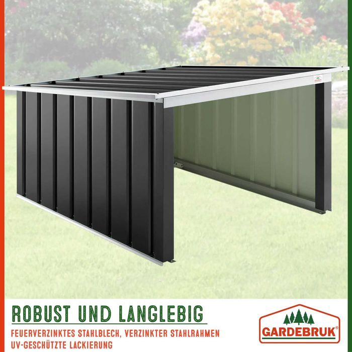 Метален гараж за роботизирана косачка за трева