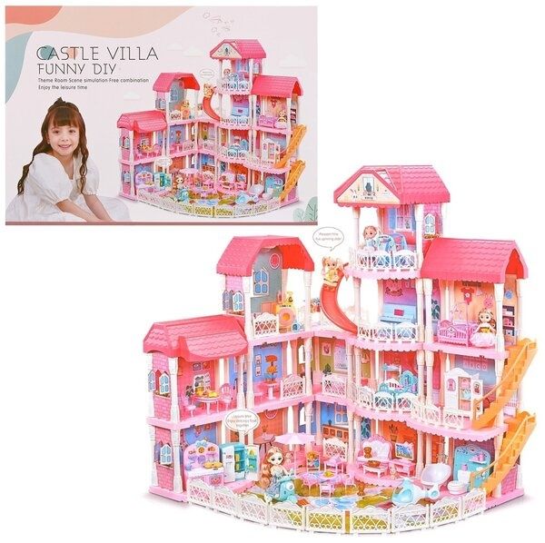 Игровой набор «Кукольный домик» с мебелью и персонажами, 7007 / 93 х 7