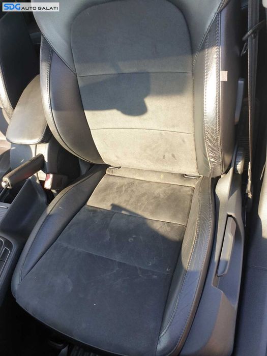 Interior Semi Piele Alcantara Fara Incalzire Scaun Scaune Fata si Bancheta cu Spatar Skoda Superb 2 Hatcback Berlina 2008 - 2013