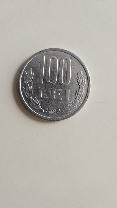 Monedă 100lei Mihai Eminescu 1993