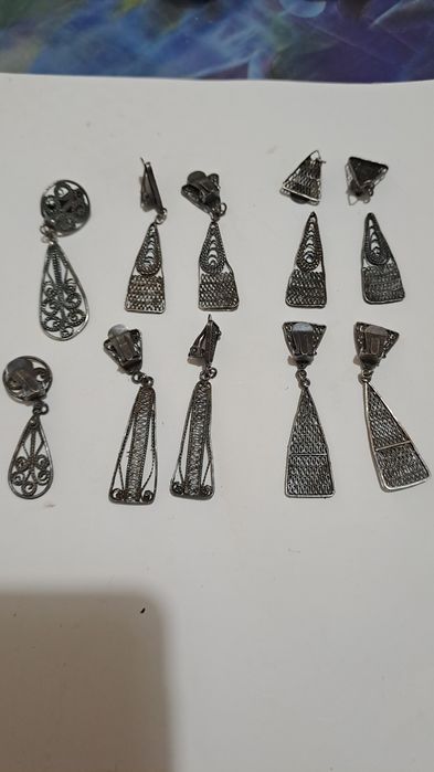 Антични сребърни обици