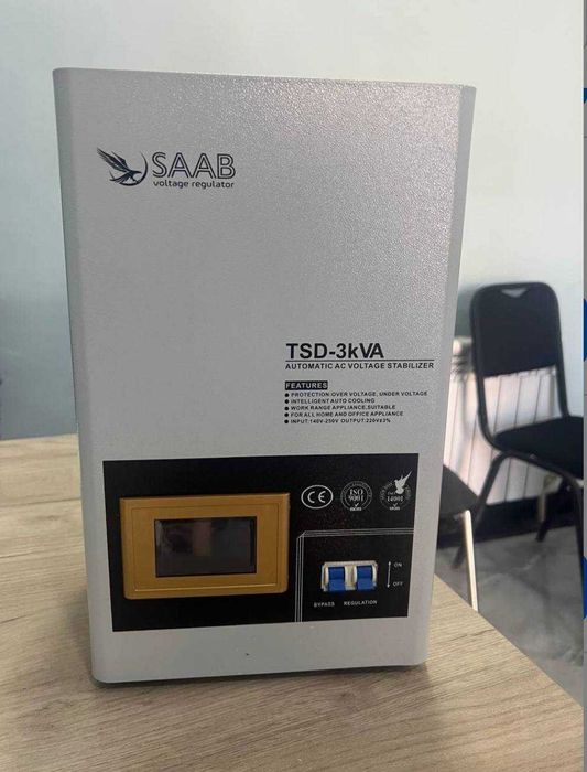 Стабилизатор 10 kVA SAAB с гарантией / Stabilizator  1 kVA dan 300kVA