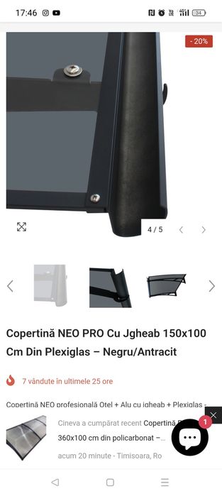 Vand copertina 150/100 cu jghiab