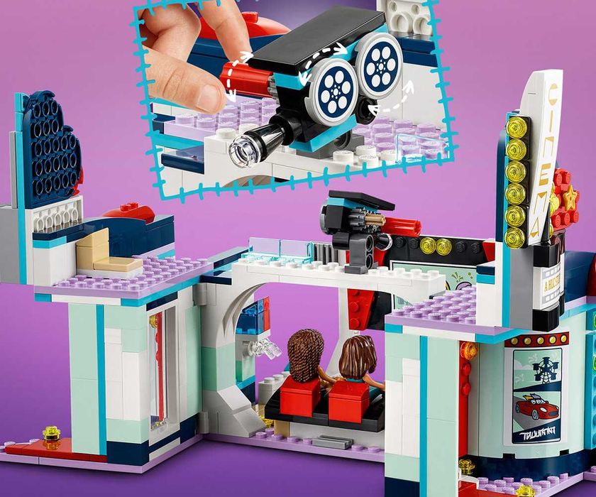 Ново LEGO Friends - Киносалон в Хартлейк Сити (41448)