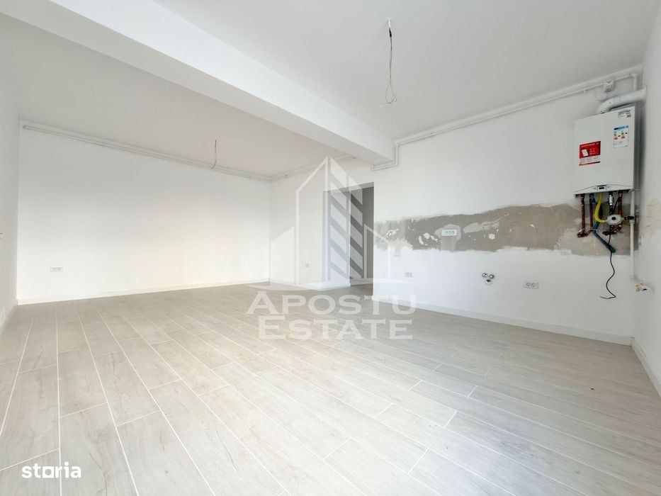 Apartament cu 2 camere 54 mp utili la parter finalizat la asfalt Giroc