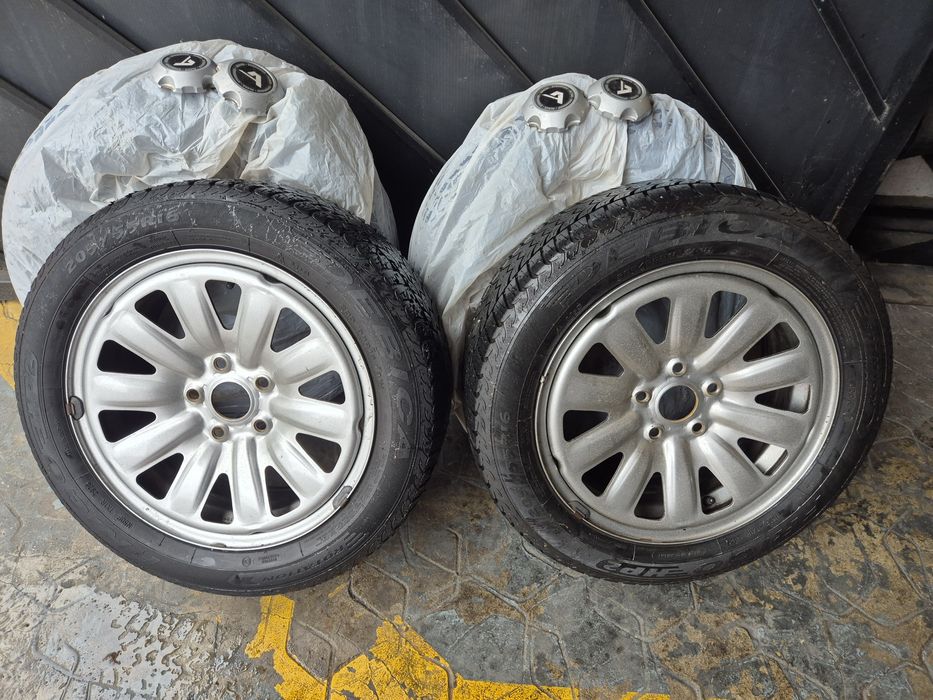 Jante hibrid alcar otel Silver 6/16 5x112 ET43 anvelope iarna