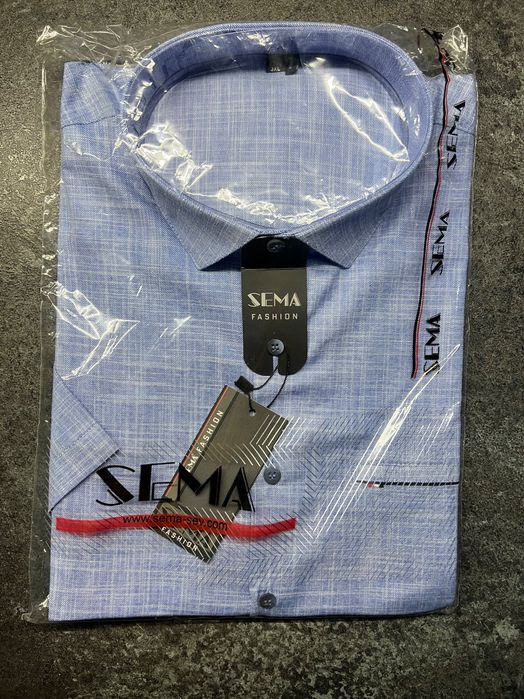 Мъжка Риза с къс ръкав Sema Fashion 3XL