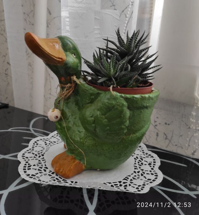 Горшочек уточка декоративный