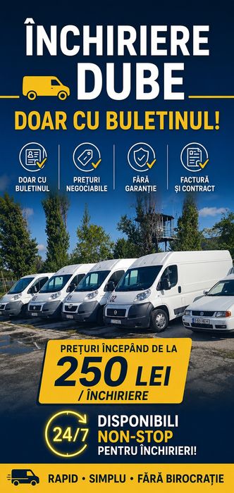 Închiriez dube / duba de închiriere/ duba 3,5 t București fara garanție
