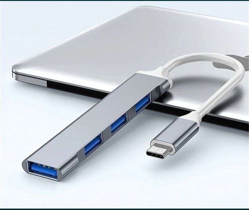 Hub USB Tip C 4in1, Adaptor USB Hub Type C