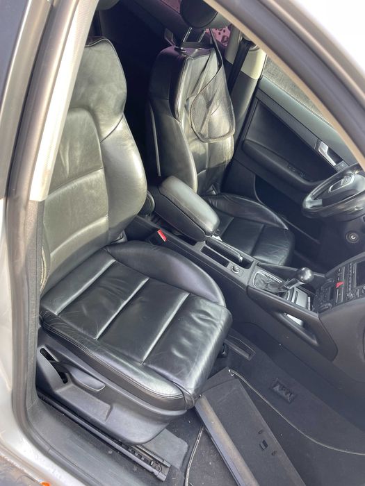 Interior piele pe negru sport  Audi A3 8P de Europa