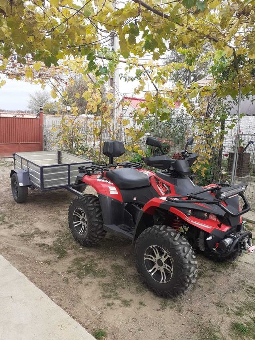 Remorca ATV cu cupla auto