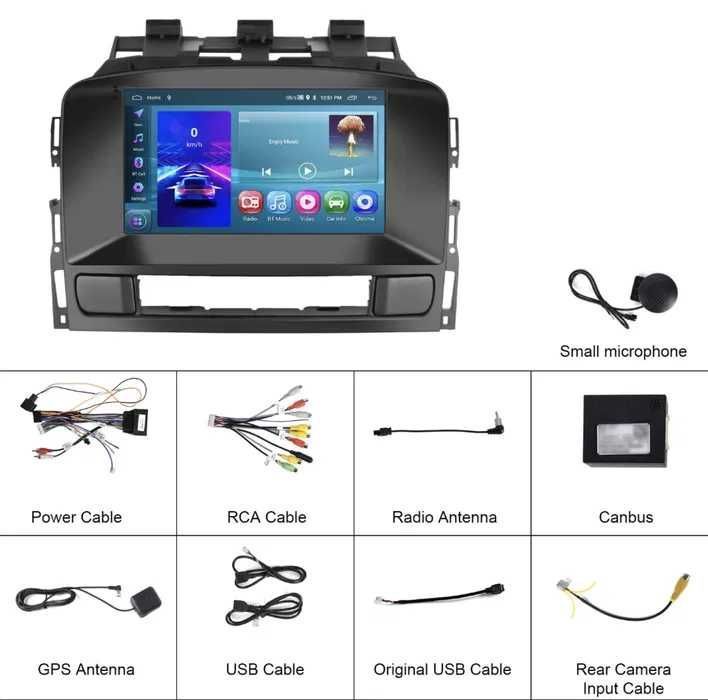 Navigatie Android dedicata Opel Astra J WiFI Bluetooth CARPLAY 1-8GB