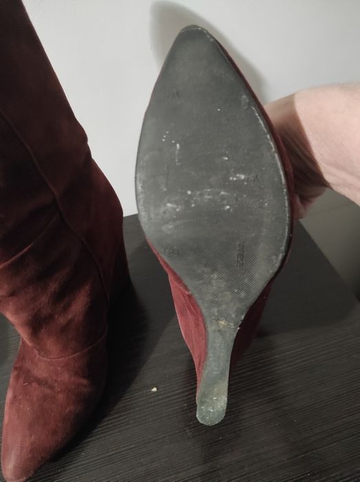 Сапоги замшевые демисезонные