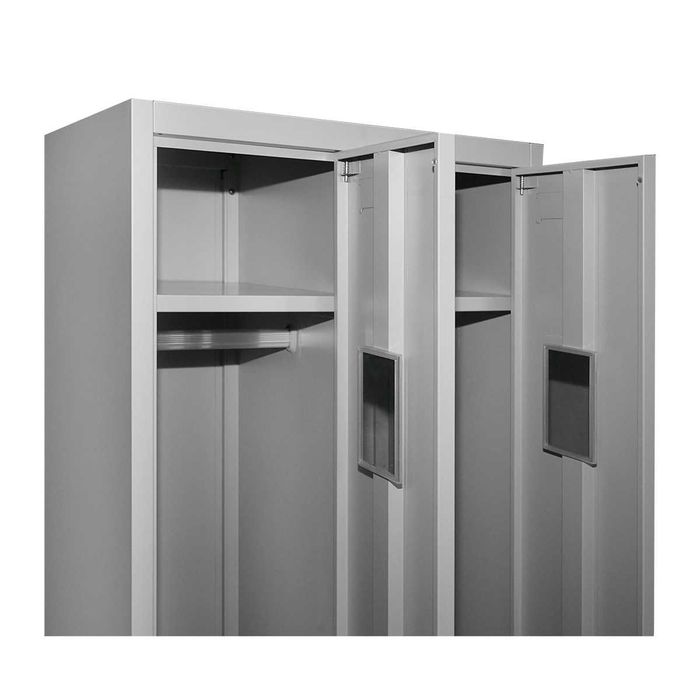 Dulap Metalic Dublu Vestiar Usi Chei 180x60x45cm LivratGRATUIT